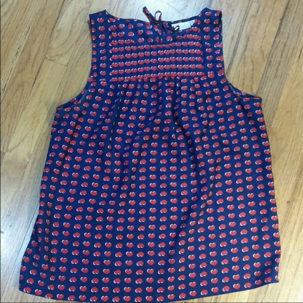 Kenar Sleeveless Heart Valentines Top